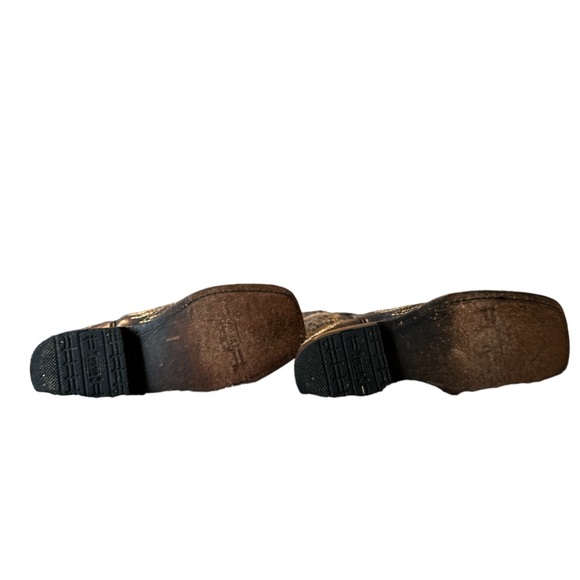 Corral Boots Kids Brown Tan Cross Size 11 - Picture 13 of 13